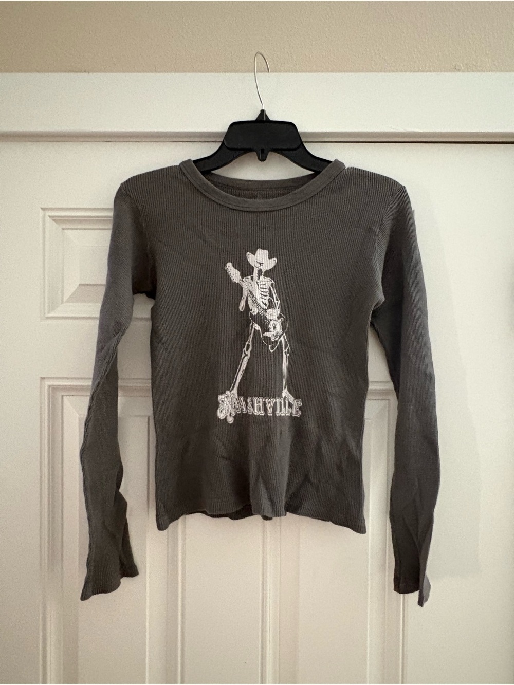 Women’s Gray Brandy Long Sleeve Shirt